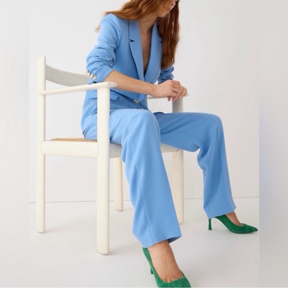 J. Crew Essential pants in city crepe Light Blue